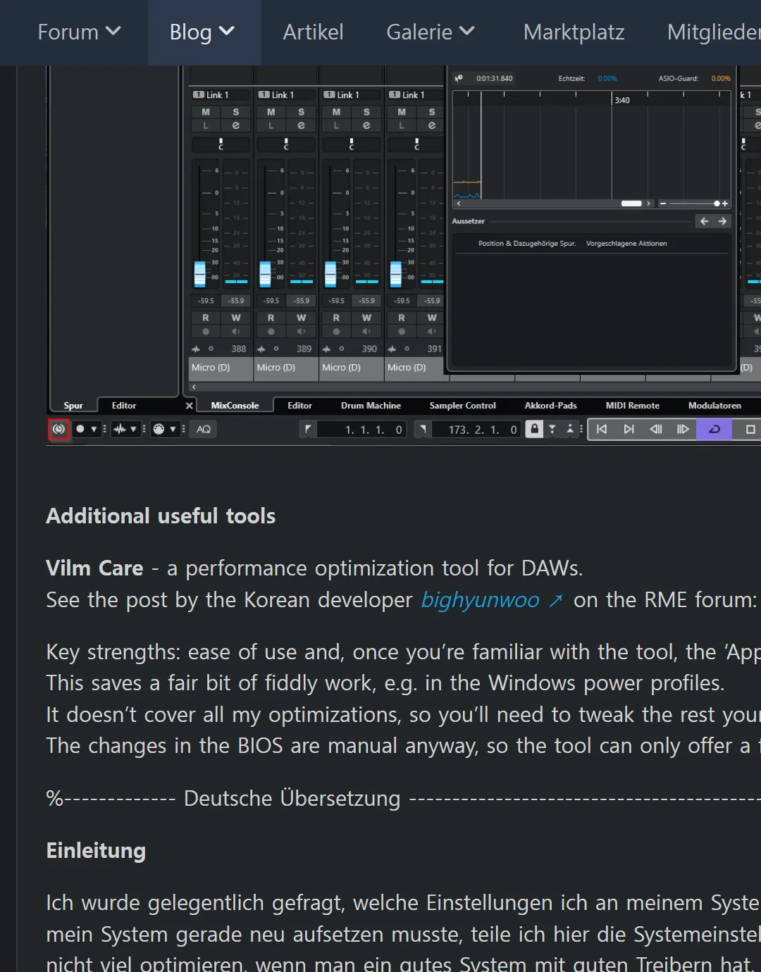 Tonstudio Forum