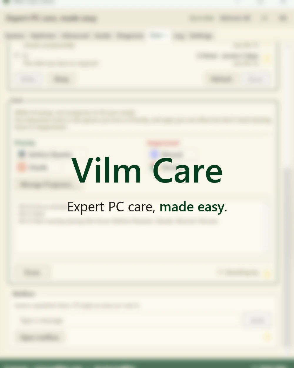 Vilm Care 정식 출시. Expert PC care, made easy.
